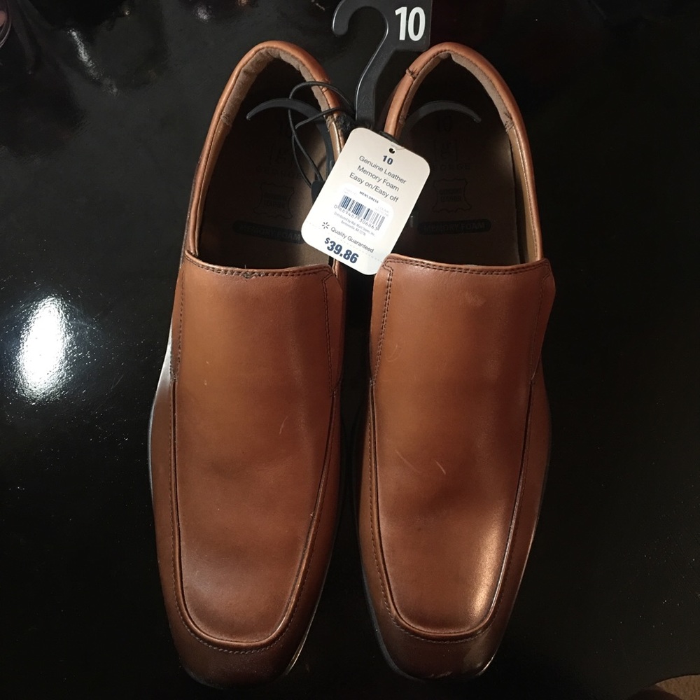 Genuine Leather Memory Foam Men’s Dress Shoes